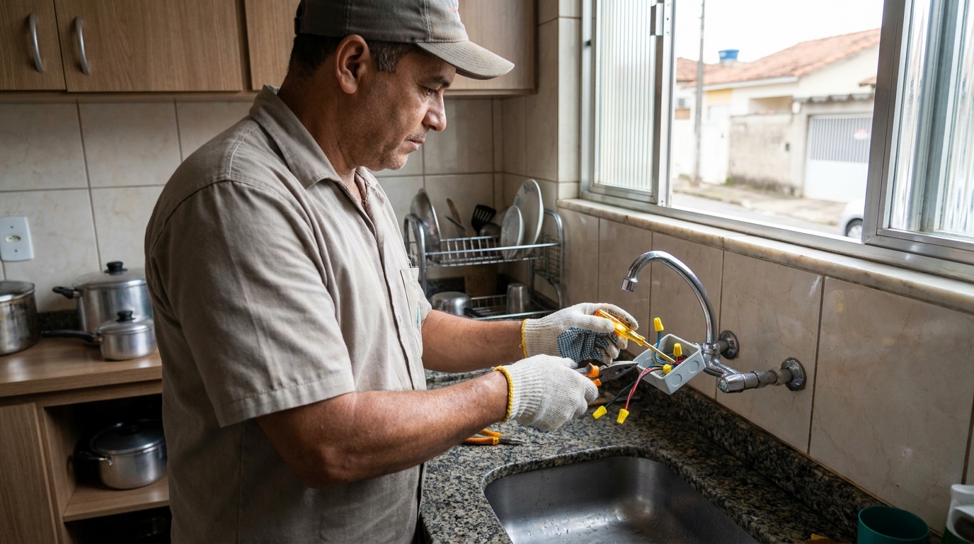 Adequação de Ponto Elétrico no Açude, Volta Redonda‑RJ