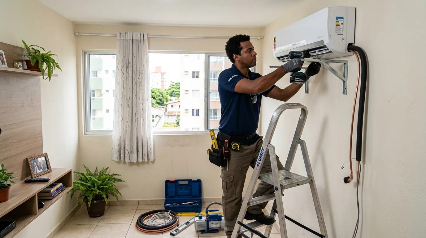 Instalação de ar-condicionado split em Volta Redonda‑RJ