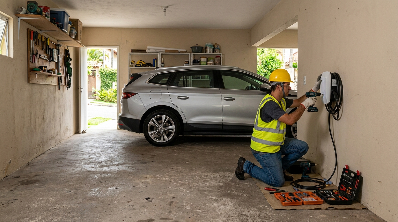 Instalação em Garagem ou Condomínio em Rústico, Volta Redonda‑RJ