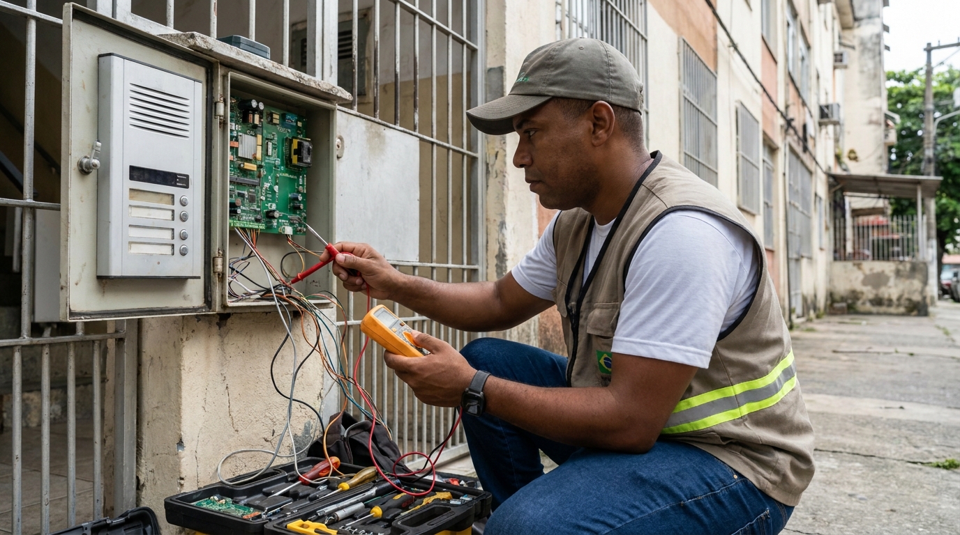 Reparo de Placa e Campainha na Nossa Senhora das Graças, Volta Redonda‑RJ