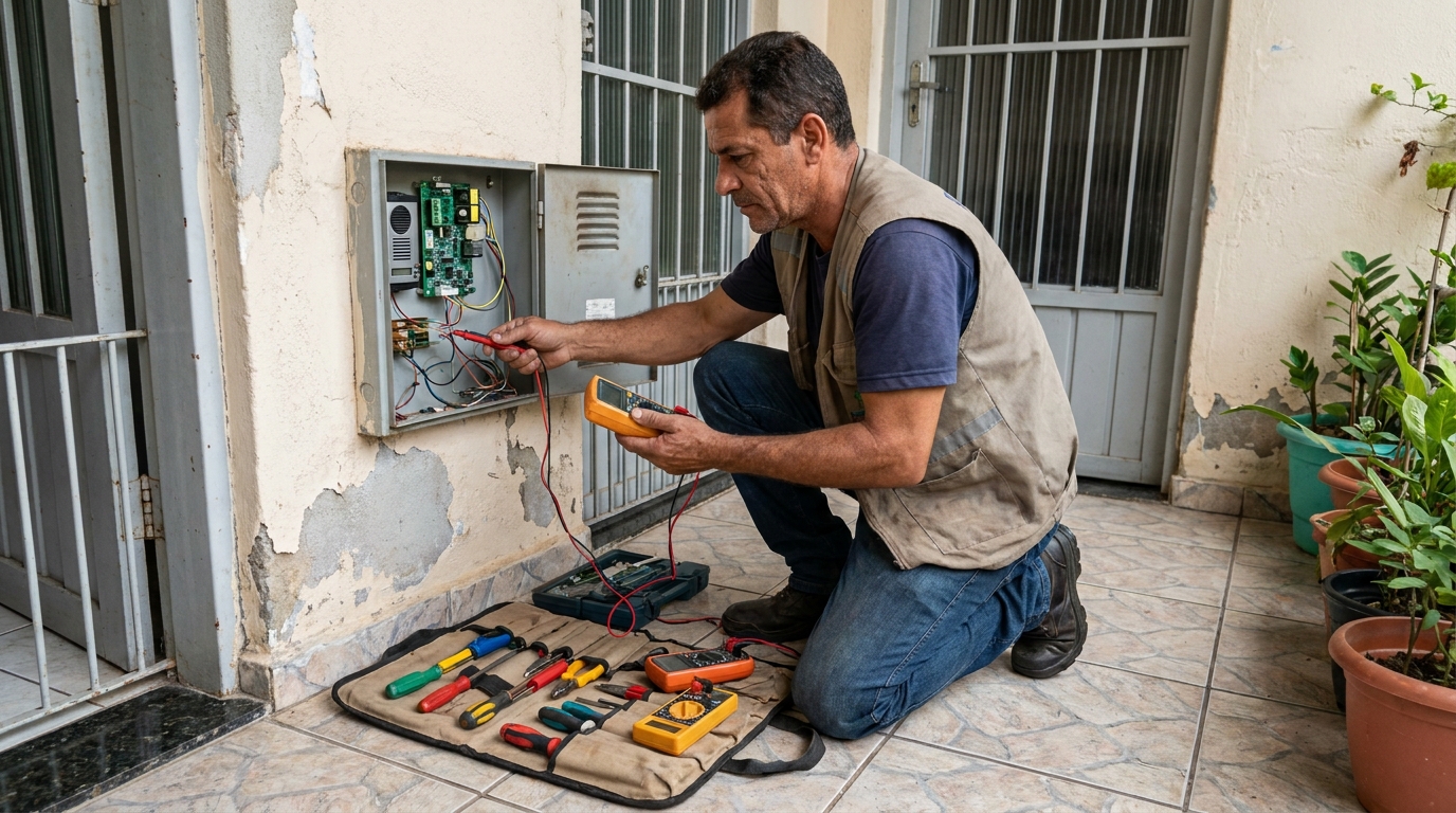 Troca de Fiação de Interfone na Nossa Senhora das Graças, Volta Redonda‑RJ